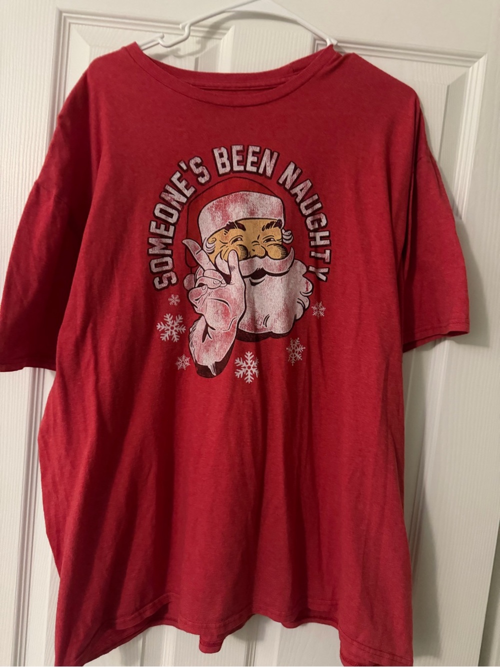 Fifth Sun Red Santa 'Someone's Been Naughty' Graphic Tee WORN ONCE